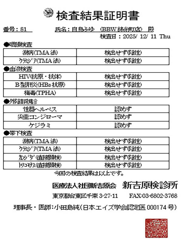 鶯谷ぽっちゃり風俗 BBW 白鳥